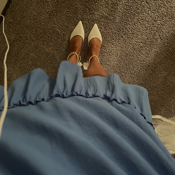 Ivory Satin Wedding Shoes - Picture 6 of 7